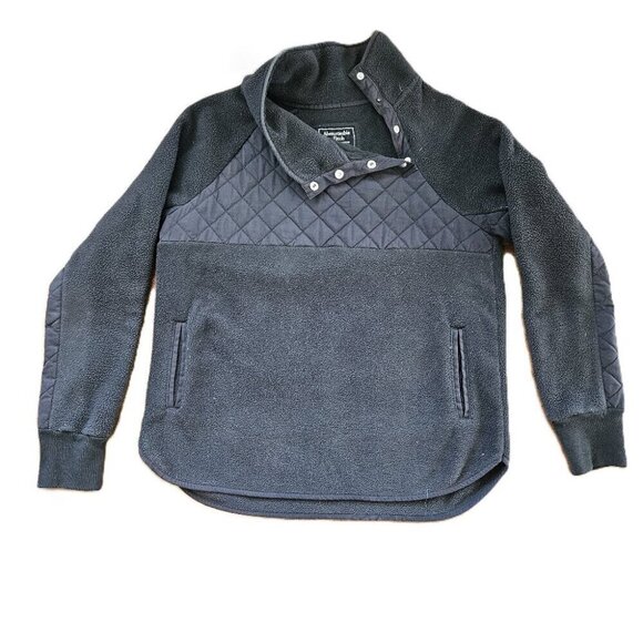 Abercrombie & Fitch Black Fleece Quilted Pullover - Picture 1 of 4